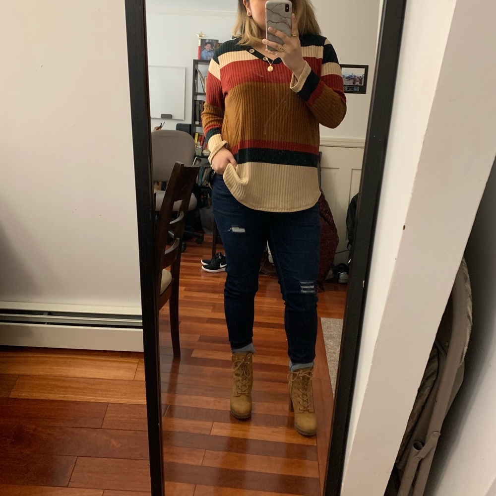 Color block sweater